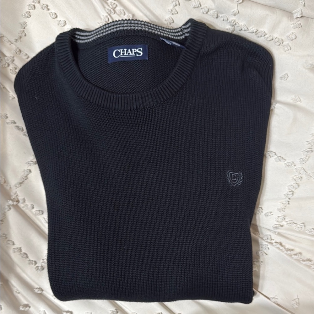 Chaps Black Men's Sweater
